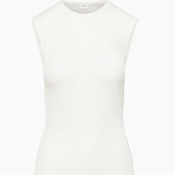 Aritzia Wilfred⎜MURANO T-SHIRT⎜LIGHT BIRCH - Picture 6 of 14